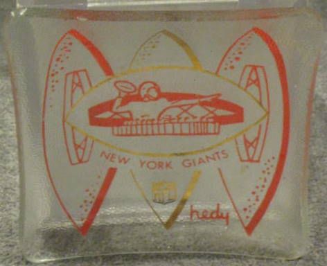 60's NEW YORK GIANTS HEDY ASHTRAY