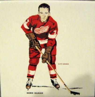 60's NORM ULLMAN DETROIT RED WINGS HOCKEY TILE