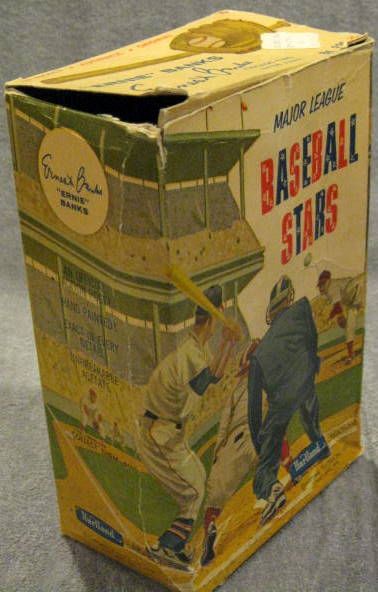 50's/60's ERNIE BANKS HARTLAND STATUE W/BOX & TAG