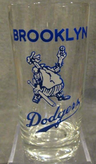 VINTAGE BROOKLYN DODGERS GLASS