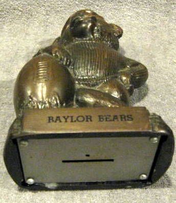 VINTAGE BAYLOR BEARS MASCOT BANK