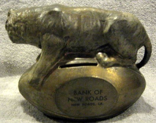 VINTAGE LSU TIGERS MASCOT BANK