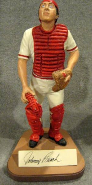 1989 JOHNNY BENCH SIGNED GARTLAN STATUE w/BOX & COA