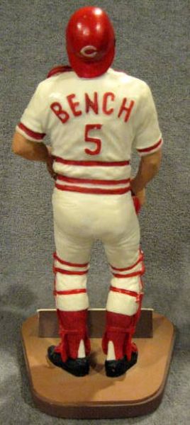 1989 JOHNNY BENCH SIGNED GARTLAN STATUE w/BOX & COA