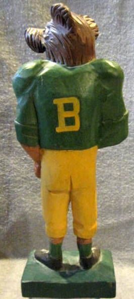 VINTAGE BAYLOR BEARS WOOD CARVED MASCOT STATUE