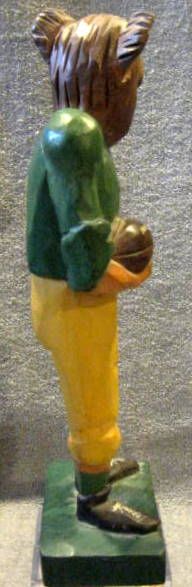 VINTAGE BAYLOR BEARS WOOD CARVED MASCOT STATUE