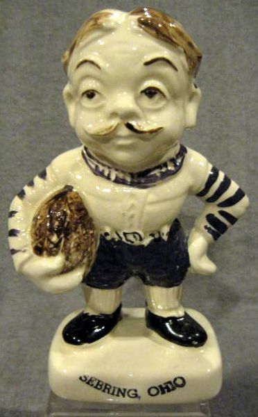 50's/60's STANFORD POTTERY OLD TIME FOOTBALL PLAYER BANK