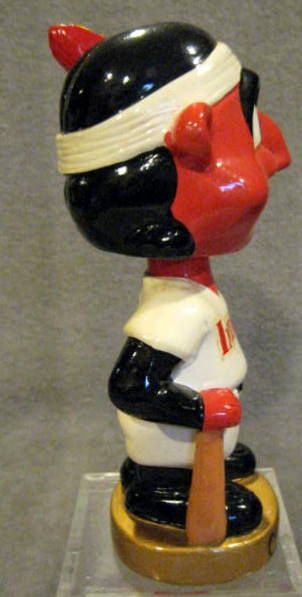 60's CLEVELAND INDIANS GOLD BASE' BOBBING HEAD