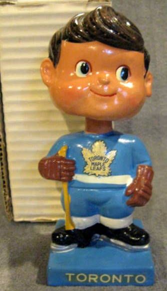 60's TORONTO MAPLE LEAFS BOBBING HEAD w/BOX