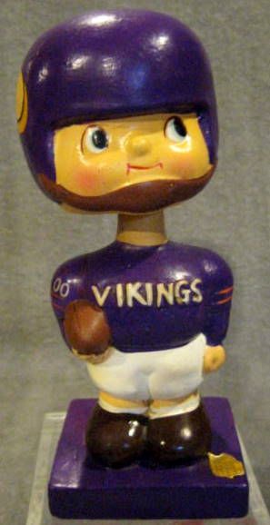 60's MINNESOTA VIKINGS 'SQUARE BASE BOBBING HEAD