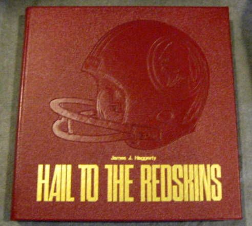 1974 HAIL TO THE REDSKINS BOOK w/SLIP CASE - RARE!