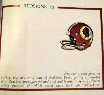 1974 HAIL TO THE REDSKINS BOOK w/SLIP CASE - RARE!