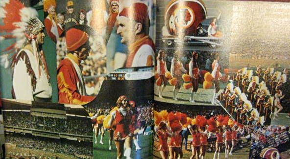 1974 HAIL TO THE REDSKINS BOOK w/SLIP CASE - RARE!