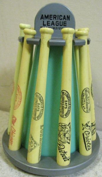 60's AMERICAN LEAGUE BASEBALL BAT BANK