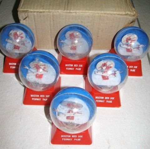 60's/70's BOSTON RED SOX SNOW GLOBES (6)