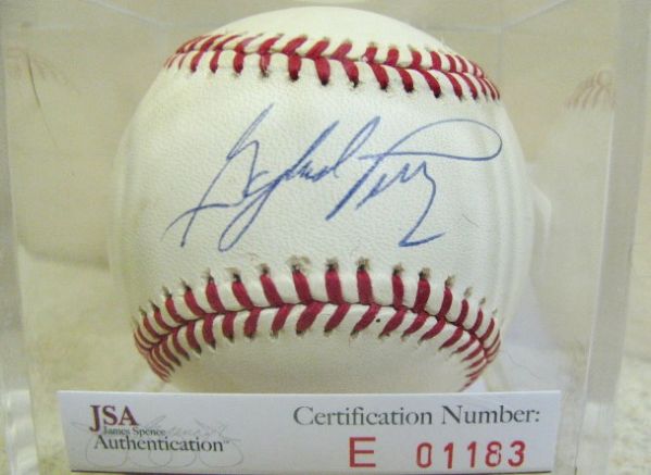 GAYLORD PERRY SIGNED BASEBALL w/JSA COA