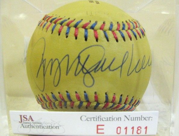 RYNE SANDBERG SIGNED 1907-08 COMMEMORATIVE CHICAGO CUBS BASEBALL w/JSA COA