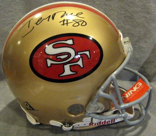 JERRY RICE SIGNED SAN FRANCISCO 49'ers HELMET W/JSA COA