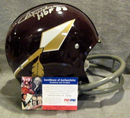 SONNY JURGENSEN SIGNED WASHINGTON REDSKINS HELMET w/PSA-DNA COA