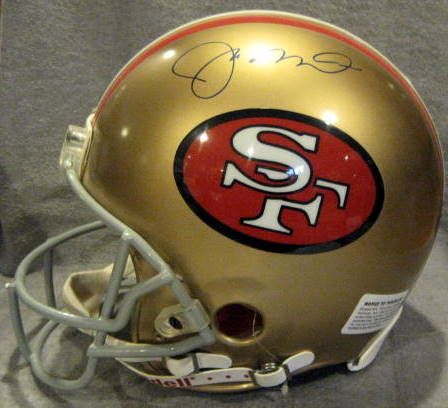 JOE MONTANA SIGNED SAN FRANCISCO 49'ers HELMET w/JSA LOA