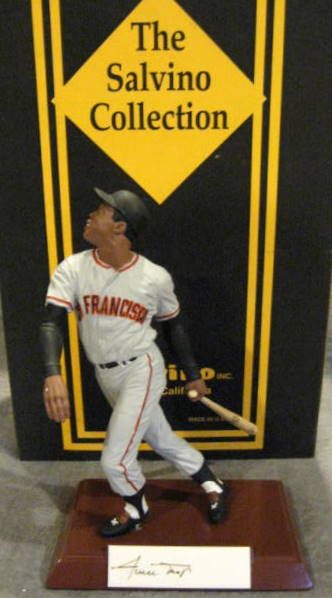 1993 WILLIE MAYS SIGNED SALVINO STATUE w/BOX