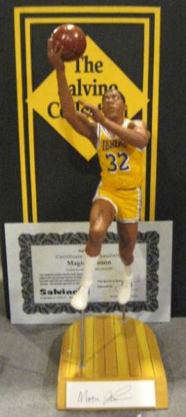 1994 MAGIC JOHNSON SIGNED SALVINO STATUE w/BOX