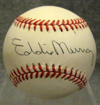 EDDIE MURRAY SIGNED BASEBALL w/JSA COA