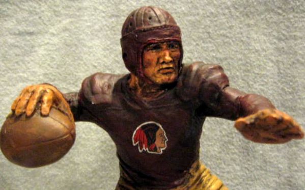 CONTEMPORARY 1933 WASHINGTON REDSKINS QB KAIL STATUE