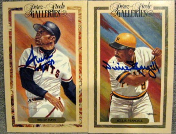 1990 PEREZ STEELE SIGNED MASTER WORKS POST CARDS (10) w/MANTLE & WILLIAMS