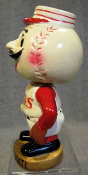 60's CINCINNATI REDS GOLD BASE BOBBING HEAD