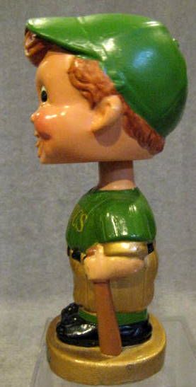 60's KANSAS CITY ATHLETICS GOLD BASE BOBBING HEAD