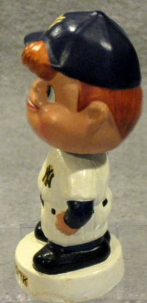 60's NEW YORK YANKEES mini BOBBING HEAD w/BOX