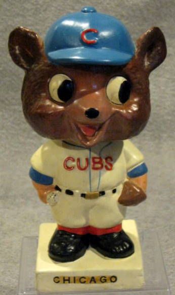 60's CHICAGO CUBS WHITE BASE BOBBING HEAD