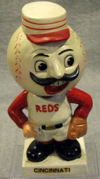 60's CINCINNATI REDS WHITE BASE BOBBING HEAD