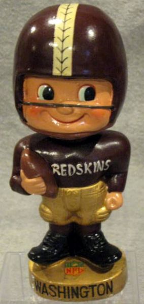 60's WASHINGTON REDSKINS TYPE 2- TOES-UP BOBBING HEAD