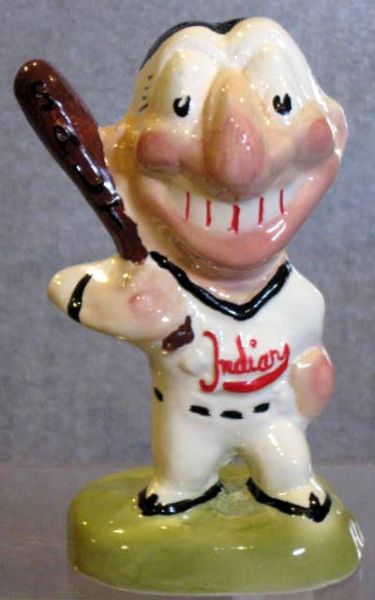 50's CLEVELAND INDIANS GIBBS-CONEER SALT & PEPPER SHAKERS