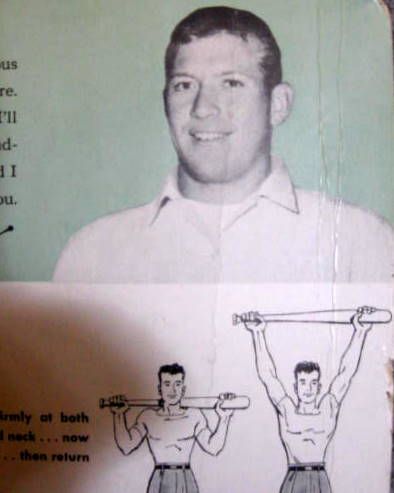 1956 MICKEY MANTLE 2 -SIDED EXERCISE POSTER