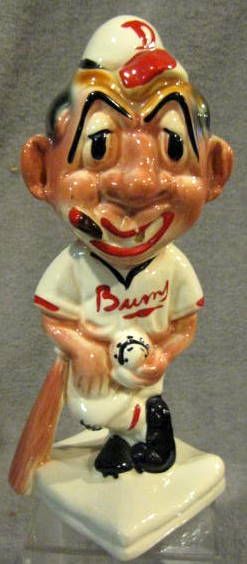 50's BROOKLYN DODGERS STANFORD POTTERY MASCOT BANK