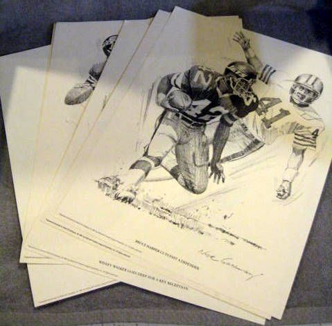 1981 NEW YORK JETS SHELL OIL PLAYER POSTERS- COMPLETE SET OF 6