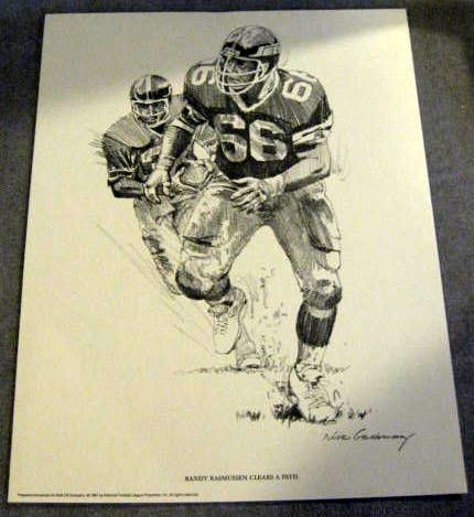 1981 NEW YORK JETS SHELL OIL PLAYER POSTERS- COMPLETE SET OF 6