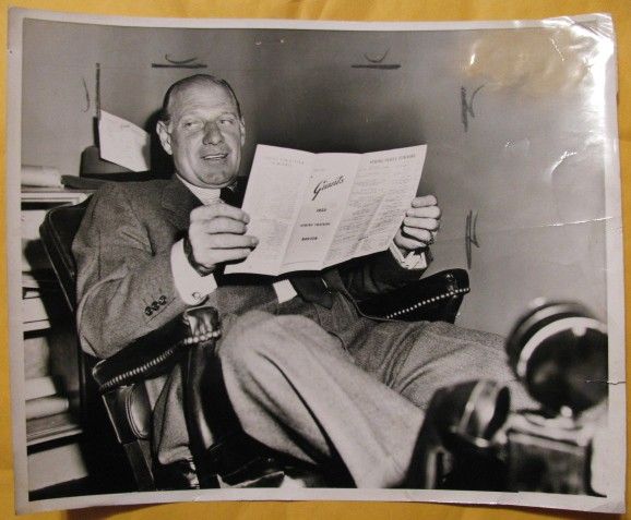 1955 LEO DUROCHER NEW YORK GIANTS ORIGINAL PHOTO