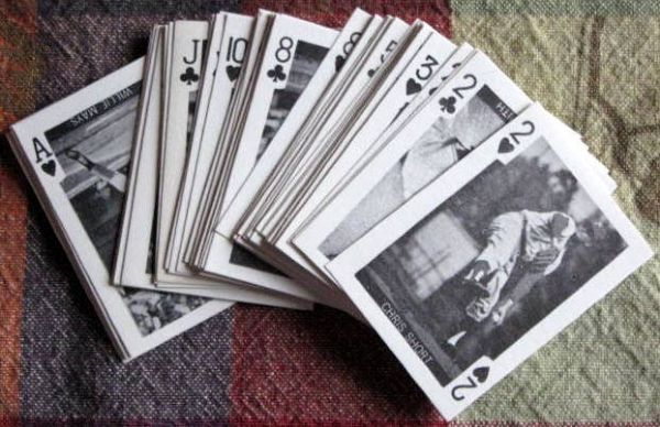 VINTAGE BASEBALL PLAYER PLAYING CARDS - FULL DECK
