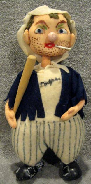 Lot Detail - 50's BROOKLYN DODGERS MASCOT DOLL