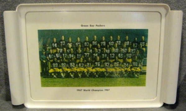1967 GREEN BAY PACKERS WORLD CHAMPION SERVING TRAY