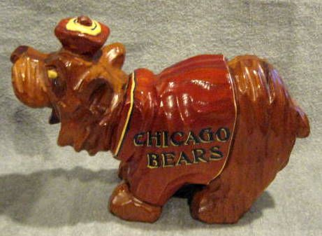 50's CHICAGO BEARS CARTER-HOFFMAN STATUE- 1st KNOWN EXAMPLE