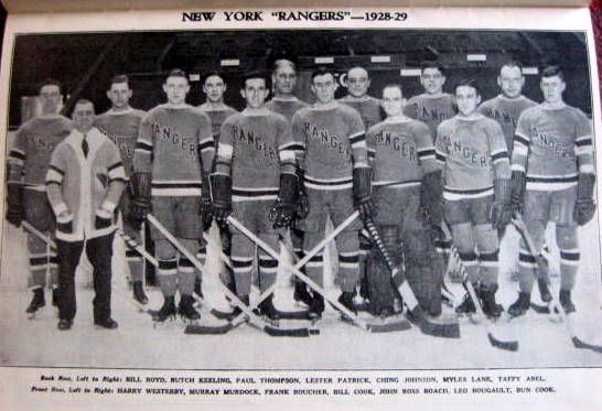 1928-29 NEW YORK RANGERS/N.Y. AMERICANS PROGRAM