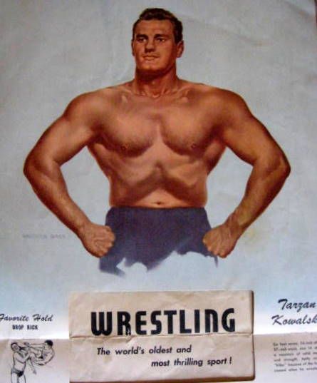 1954 WRESTLING STARS CALENDAR