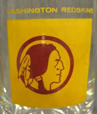 60's WASHINGTON REDSKINS GLASS