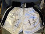 AUTOGRAPHED BOXING TRUNKS- HEAVVYWEIGHTS