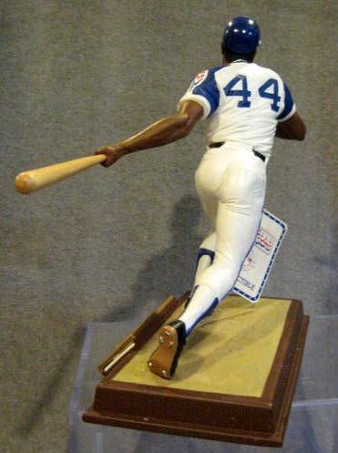 1995 HANK AARON SIGNED LIMITED EDITION STATUE w/BOX
